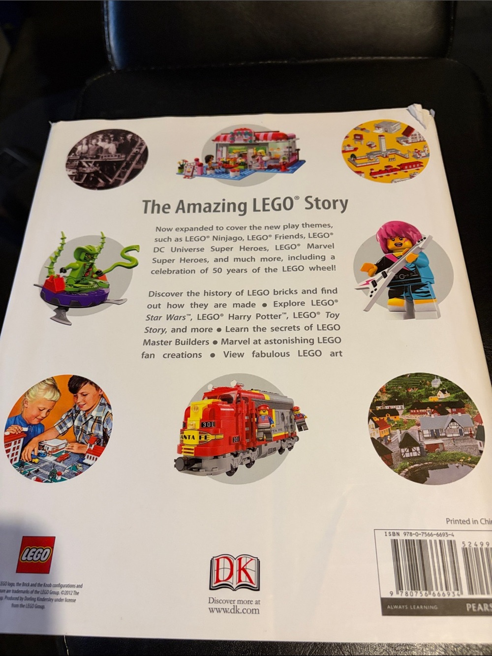 Lego Book with Bright Multicolor Bricks - Red, Blue, Yellow, Green - Picture 2 of 2